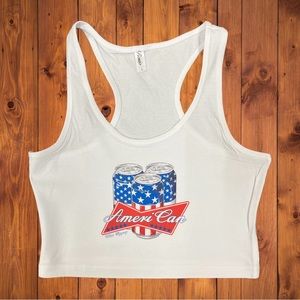 Ameri-Can 3 cans 4th of July   Tank S-L available. 100% cotton brand new.